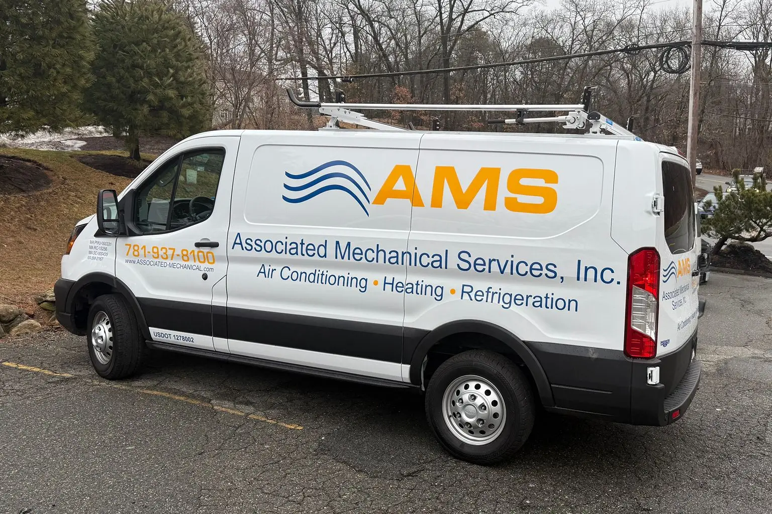 Associated Mechanical Services service van