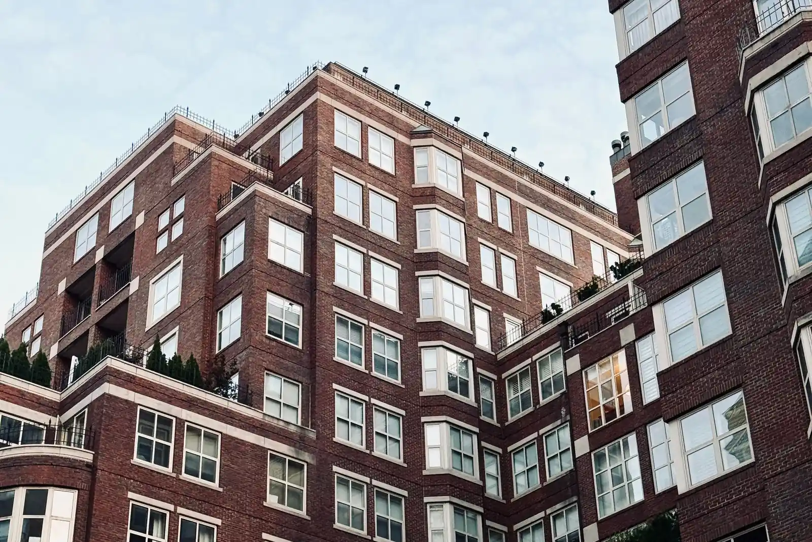 Red brick commercial building in Boston