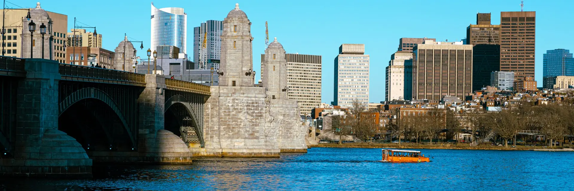 Boston skyline over the Charles River
