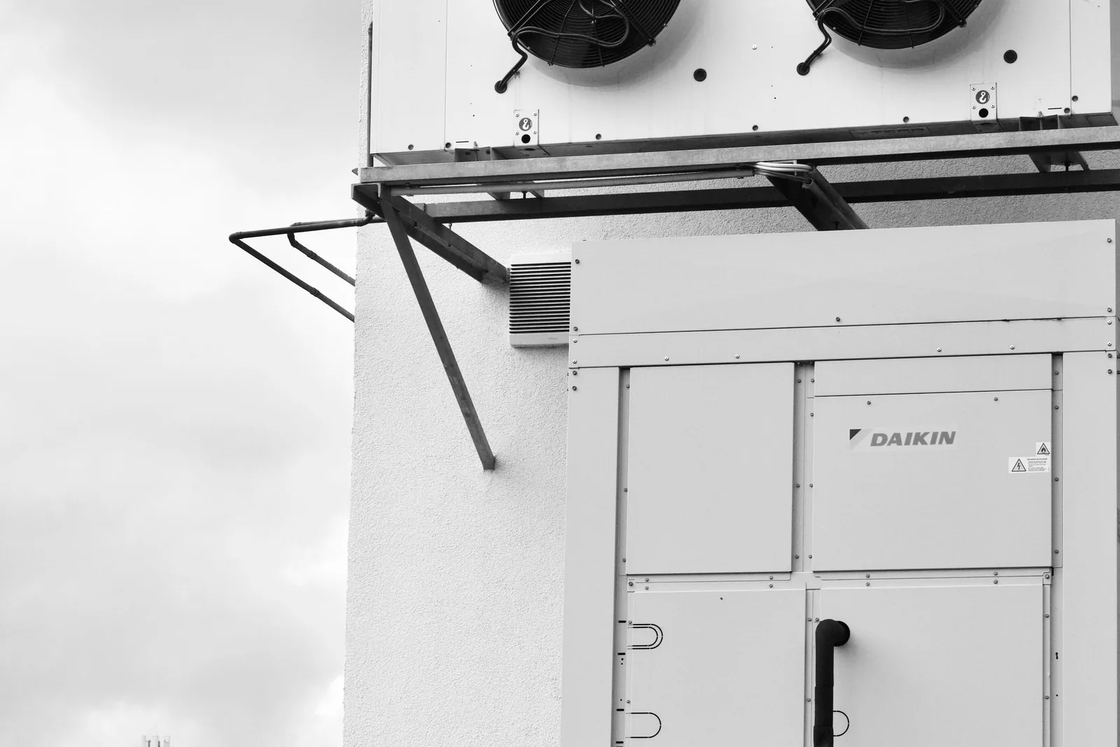 Commercial rooftop HVAC unit on a building roof